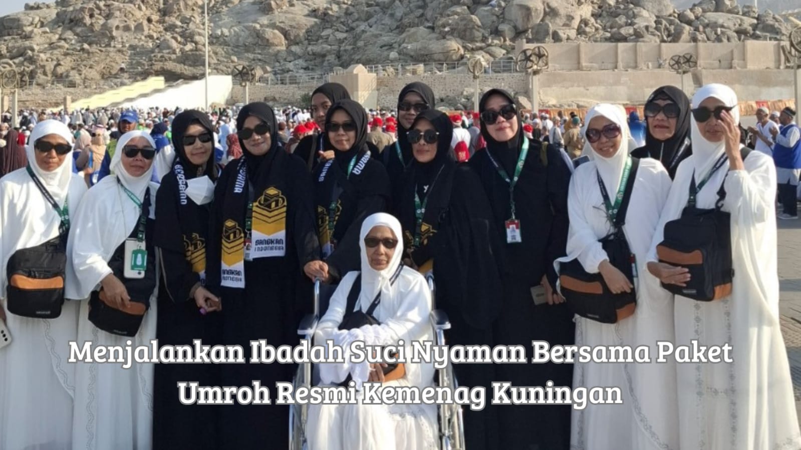 Rombongan calon jamaah Paket umroh resmi Kemenag Kuningan saat mengikuti bimbingan manasik ibadah